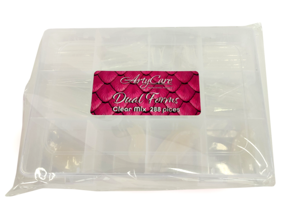 Dual forms tips box clear mix 288 psc