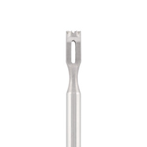 Stainless steel bit with toothed blade, for removal of calluses, corns, L-6,0 mm, Ø2,3 mm
