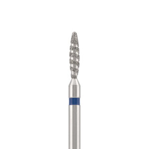 Diamond bit "tornado" safe blue, L- 10,0 mm, Ø2,1 mm