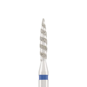 Diamond bit "tornado" blue, L- 10,0 mm, Ø1,8 mm