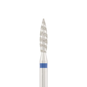 Diamond bit "tornado" blue, L- 10,0 mm, Ø2,3 mm