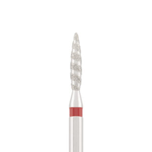 Diamond bit "tornado" red, L- 10,0 mm, Ø1,8 mm